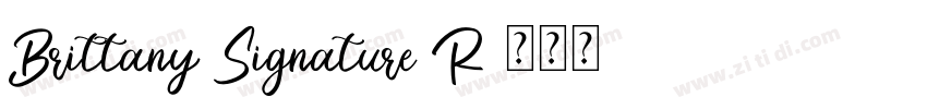 Brittany Signature R字体转换